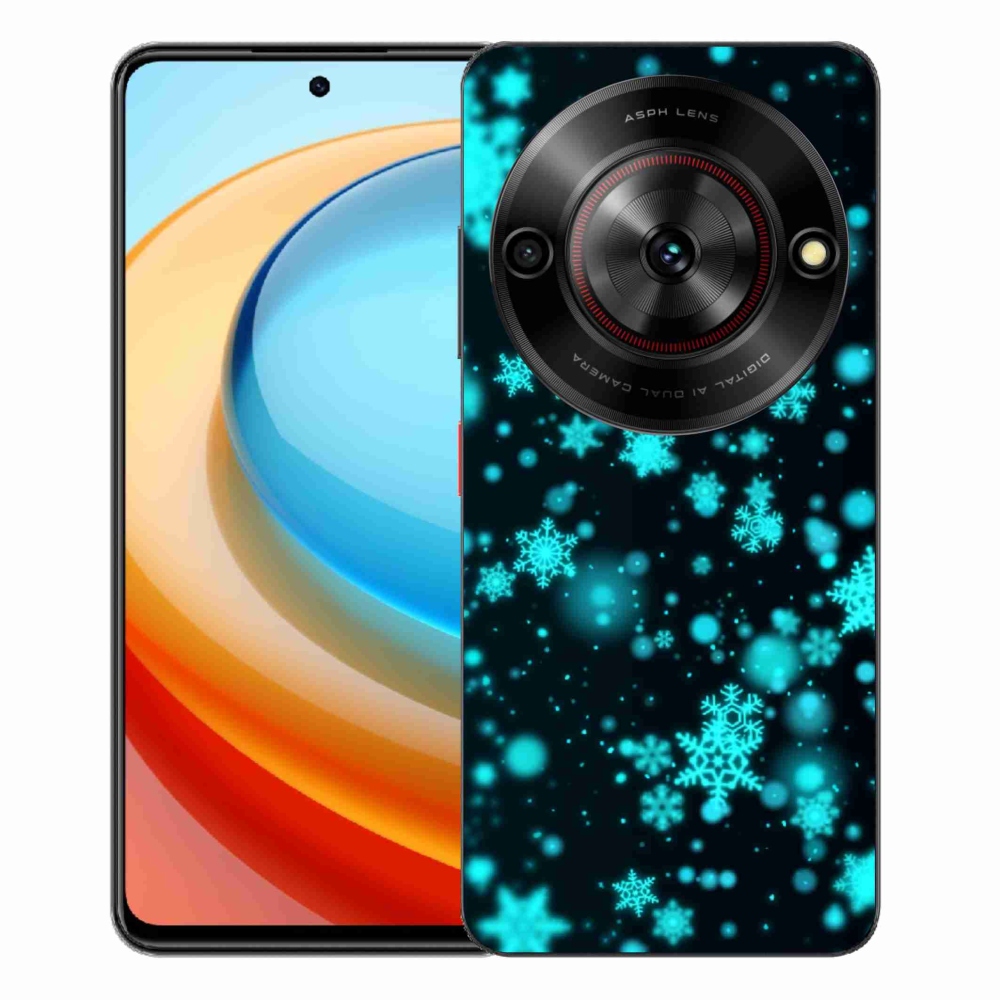 Gélový kryt mmCase na ZTE Blade A75 - snehové vločky 1