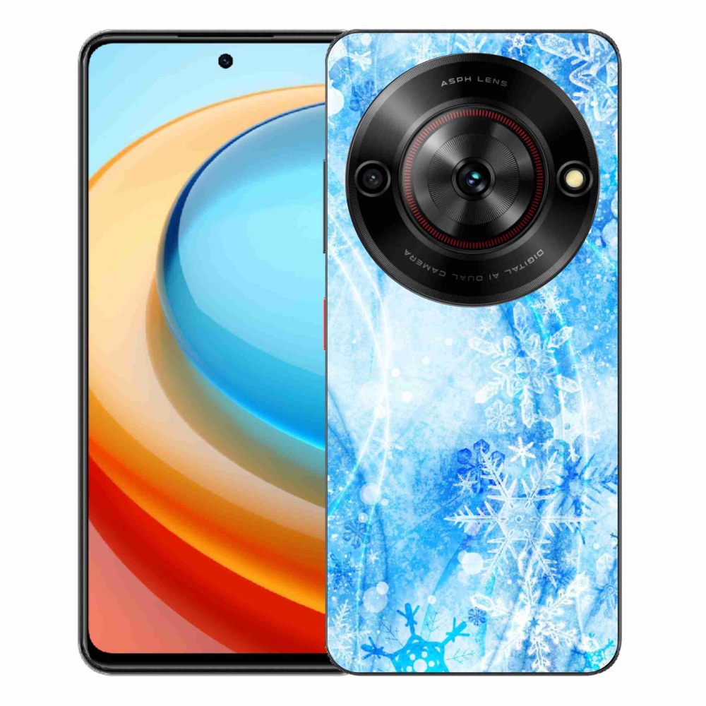 Gélový kryt mmCase na ZTE Blade A75 - snehové vločky