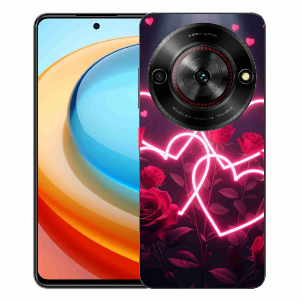 Gélový kryt mmCase na ZTE Blade A75 - srdce lásky