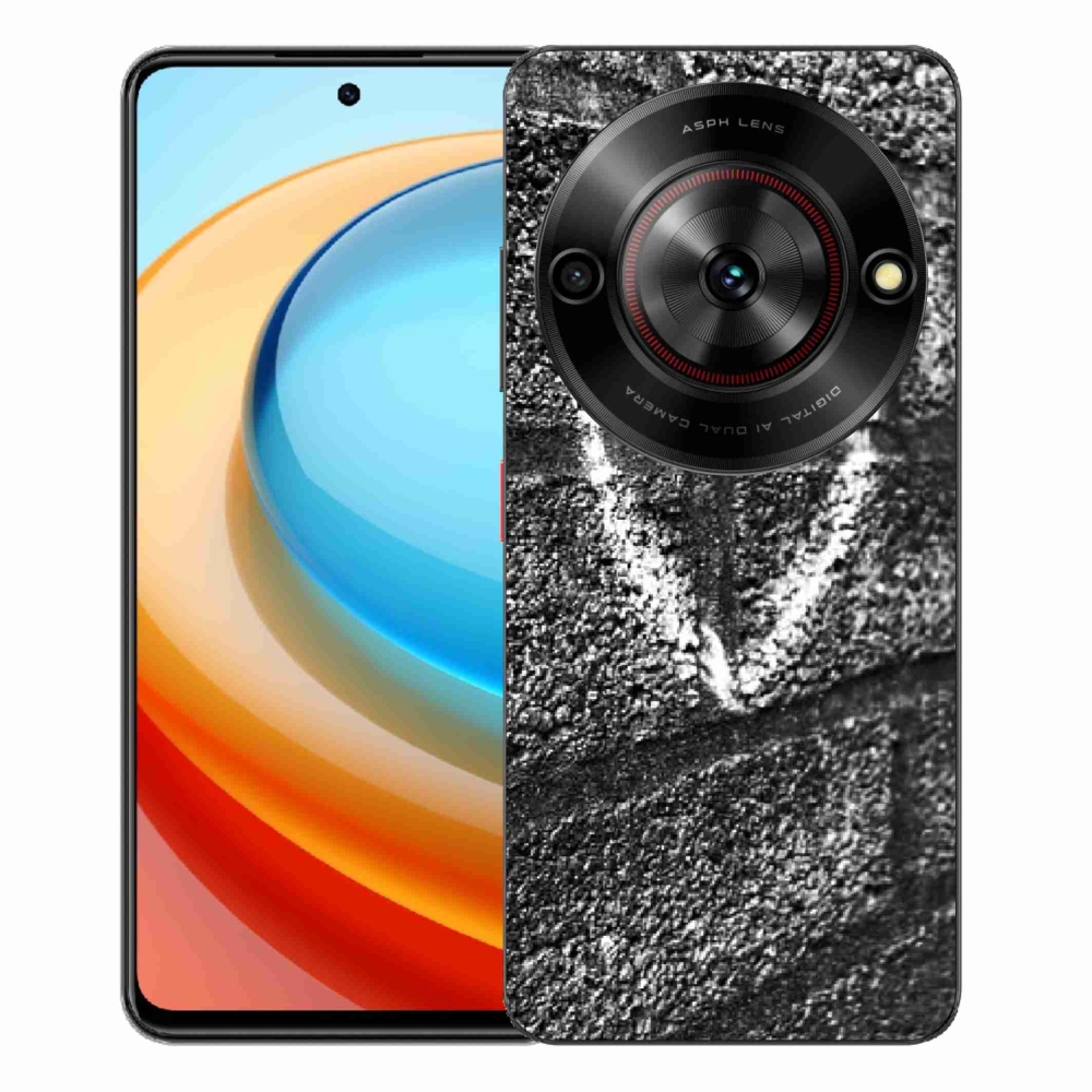 Gélový kryt mmCase na ZTE Blade A75 - srdce na stene