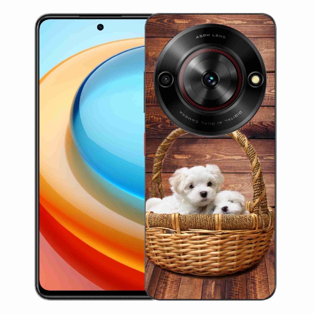 Gélový kryt mmCase na ZTE Blade A75 - šteniatka