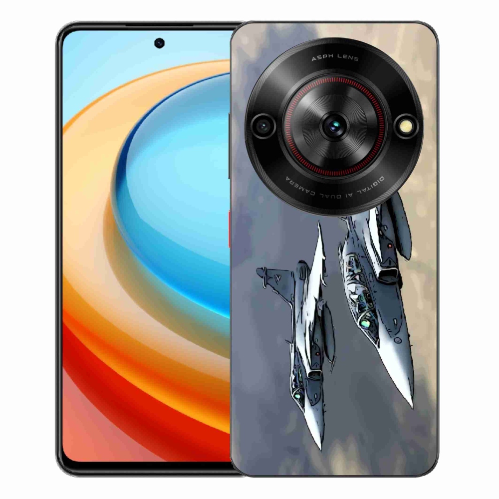 Gélový kryt mmCase na ZTE Blade A75 - stíhačky