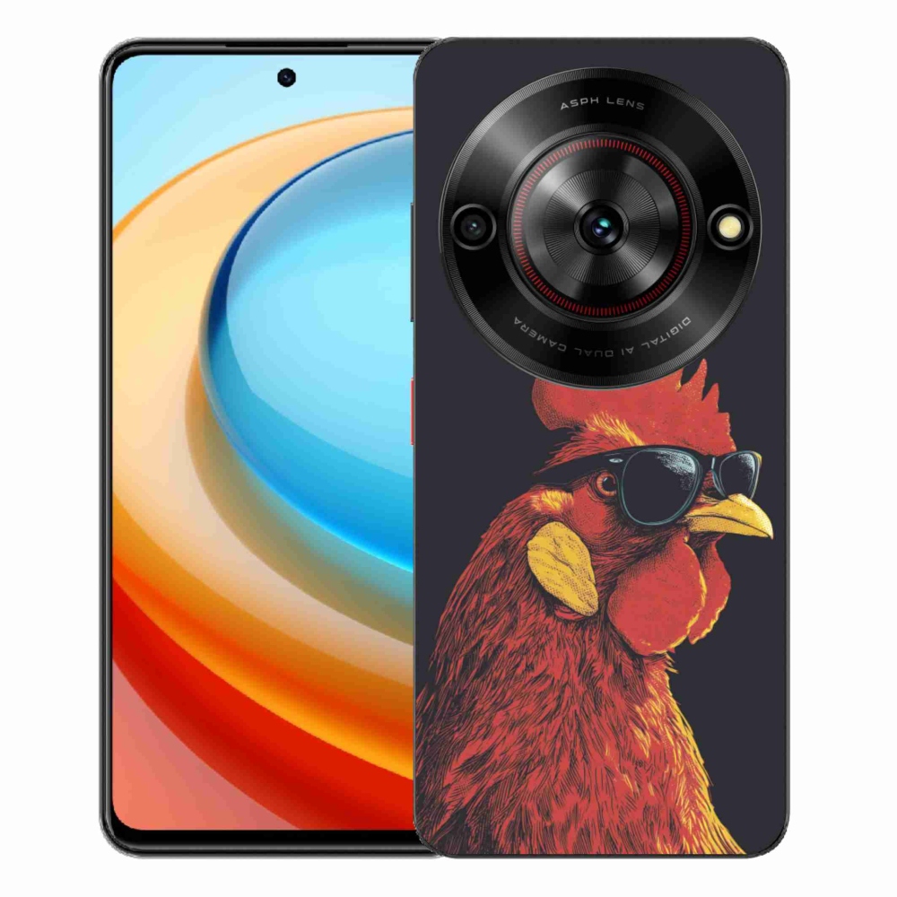 Gélový kryt mmCase na ZTE Blade A75 - štýlový kohút