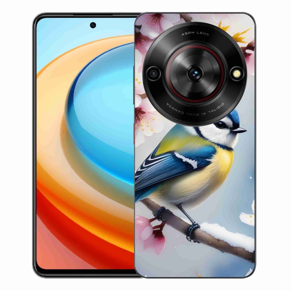 Gélový kryt mmCase na ZTE Blade A75 - sýkorka
