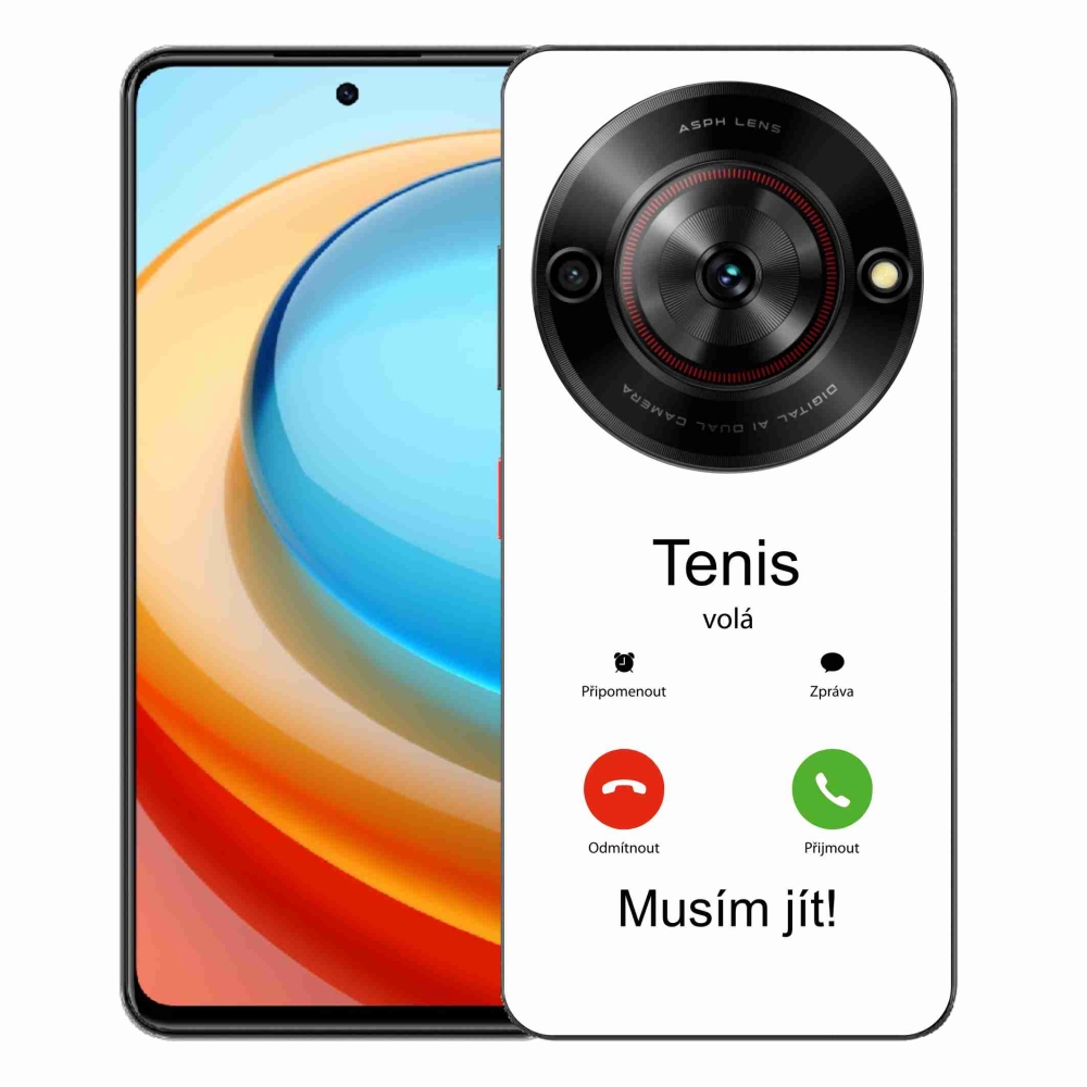 Gélový kryt mmCase na ZTE Blade A75 - tenis volá biele pozadie