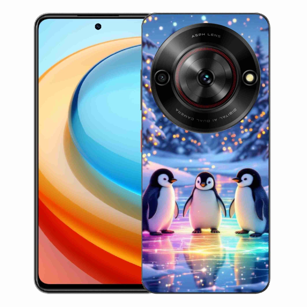 Gélový kryt mmCase na ZTE Blade A75 - tučniaky