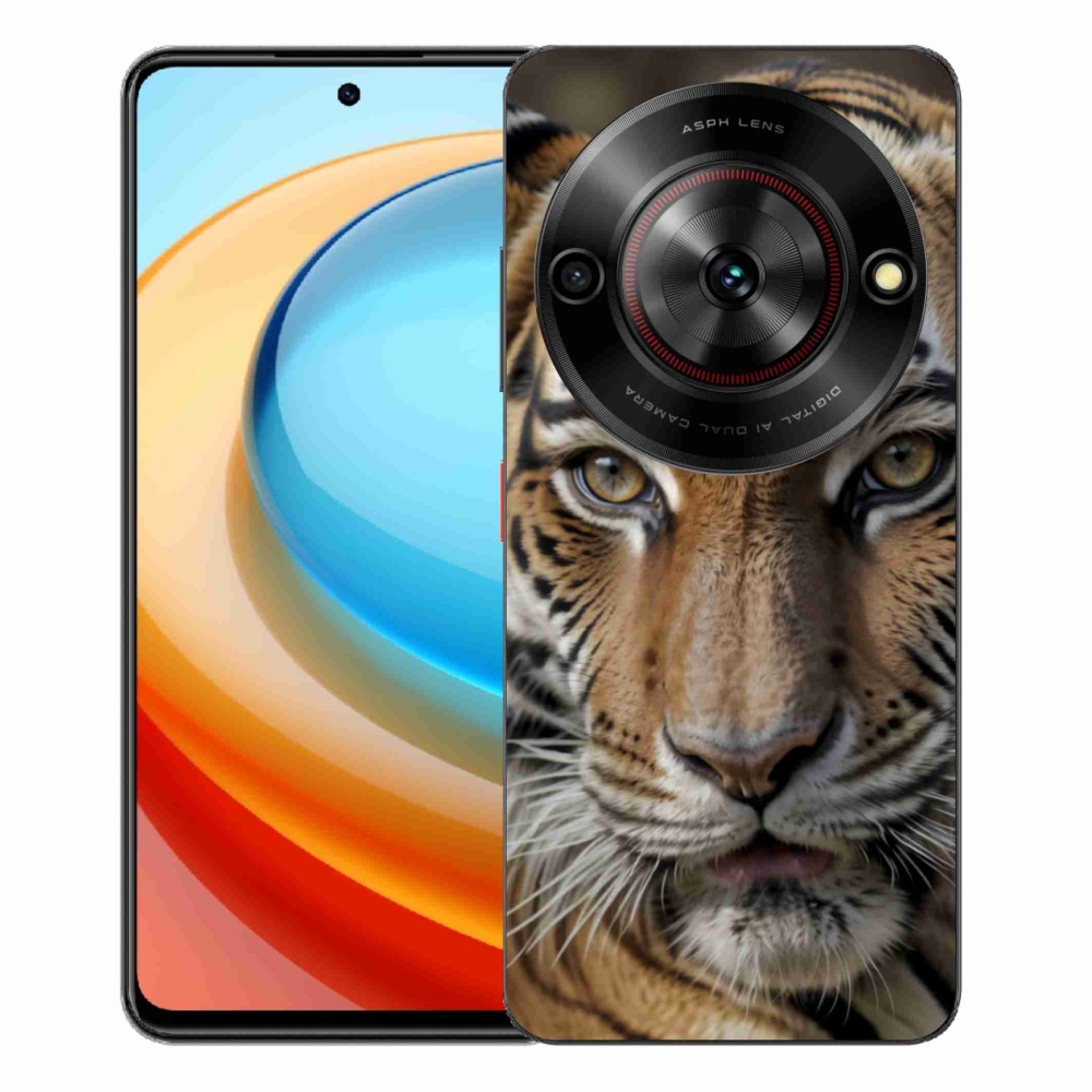 Gélový kryt mmCase na ZTE Blade A75 - tigrie pohľad