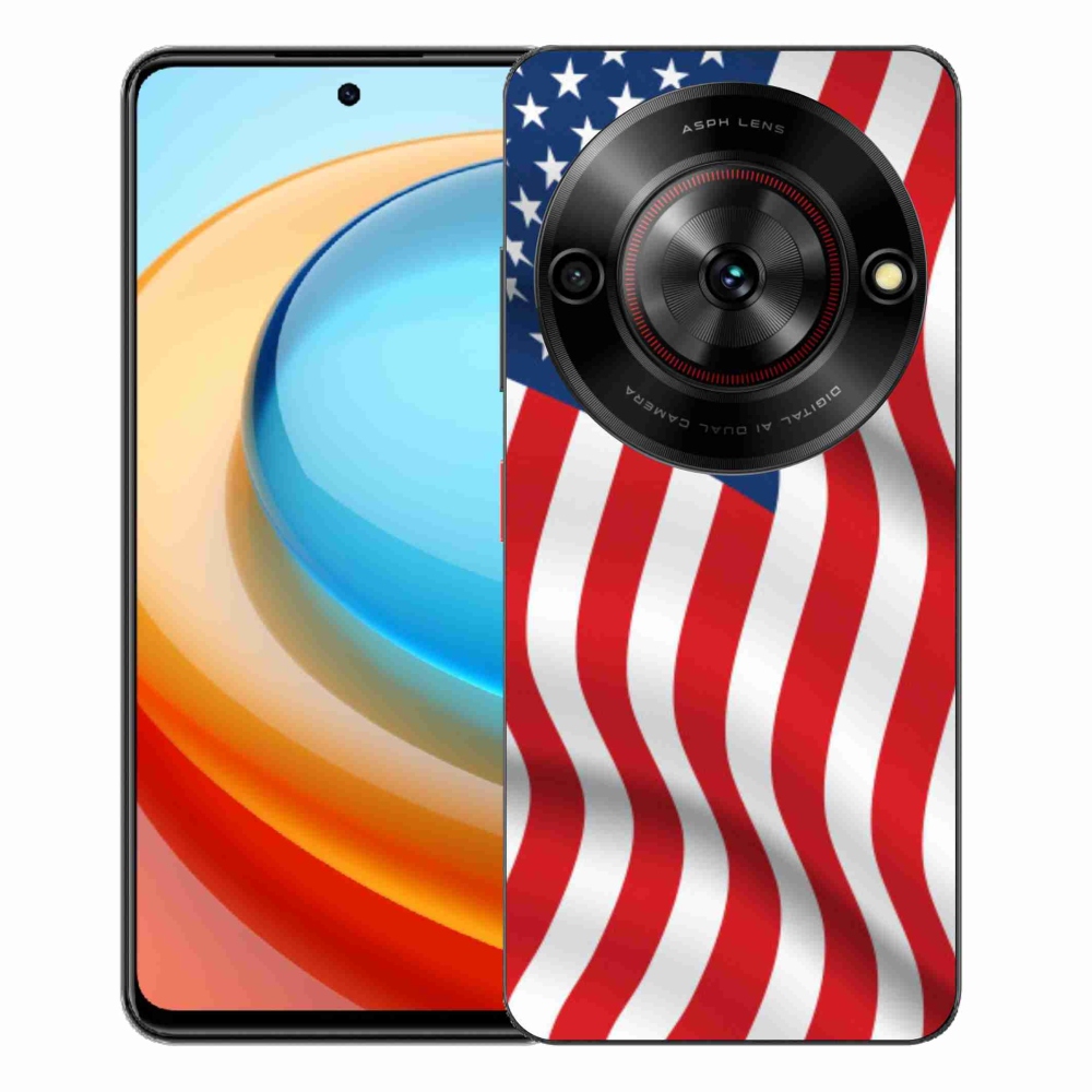 Gélový kryt mmCase na ZTE Blade A75 - USA vlajka