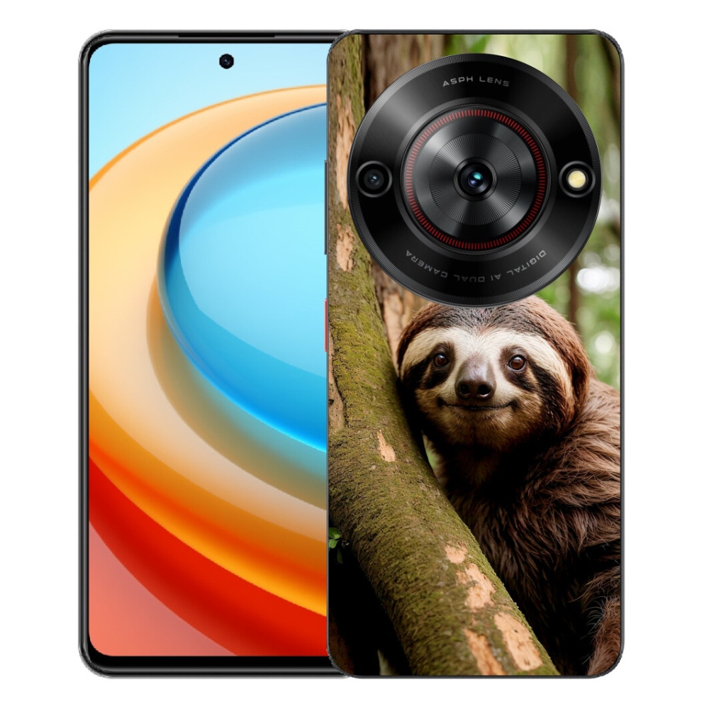 Gélový kryt mmCase na ZTE Blade A75 - usmievavý leňochod