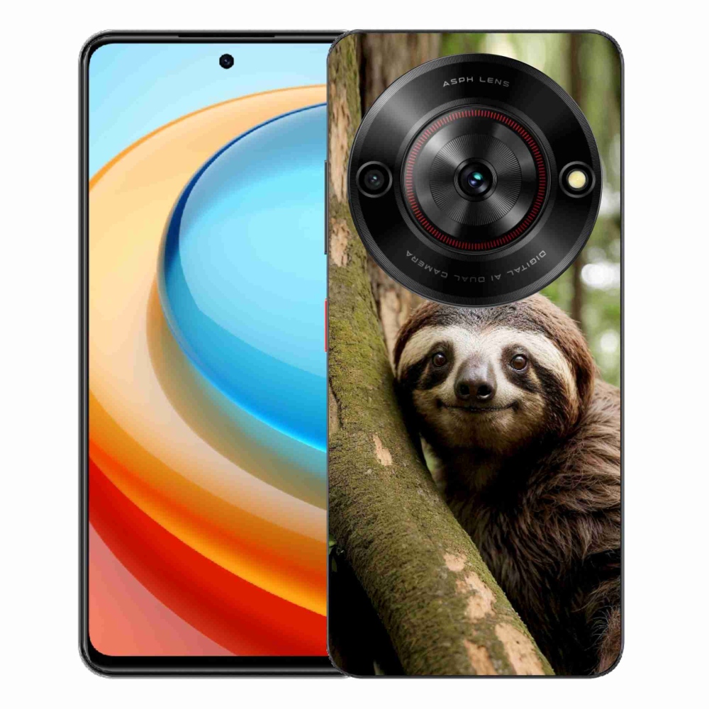 Gélový kryt mmCase na ZTE Blade A75 - usmievavý leňochod