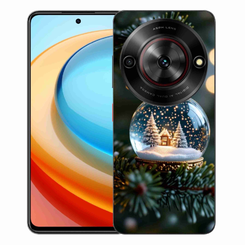 Gélový kryt mmCase na ZTE Blade A75 - vianočné gule 2