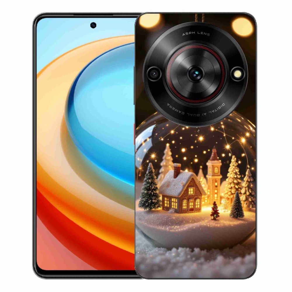 Gélový kryt mmCase na ZTE Blade A75 - vianočné gule 3
