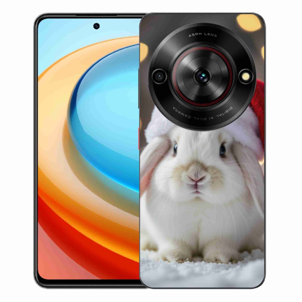Gélový kryt mmCase na ZTE Blade A75 - vianočný králik