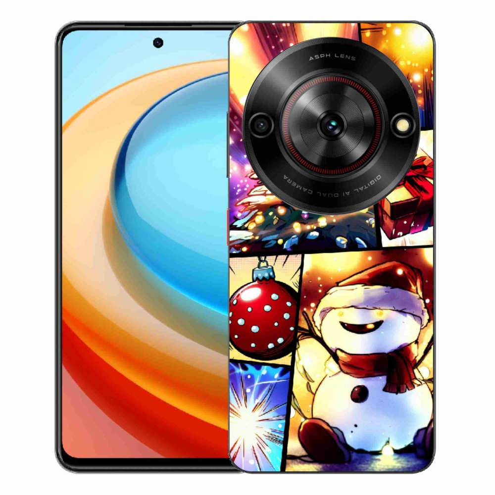 Gélový kryt mmCase na ZTE Blade A75 - vianočné motívy 1