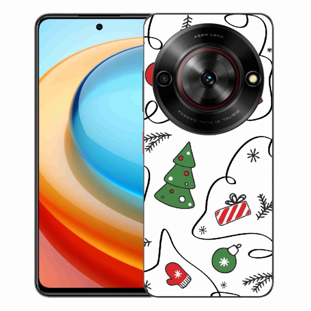 Gélový kryt mmCase na ZTE Blade A75 - vianočné motívy