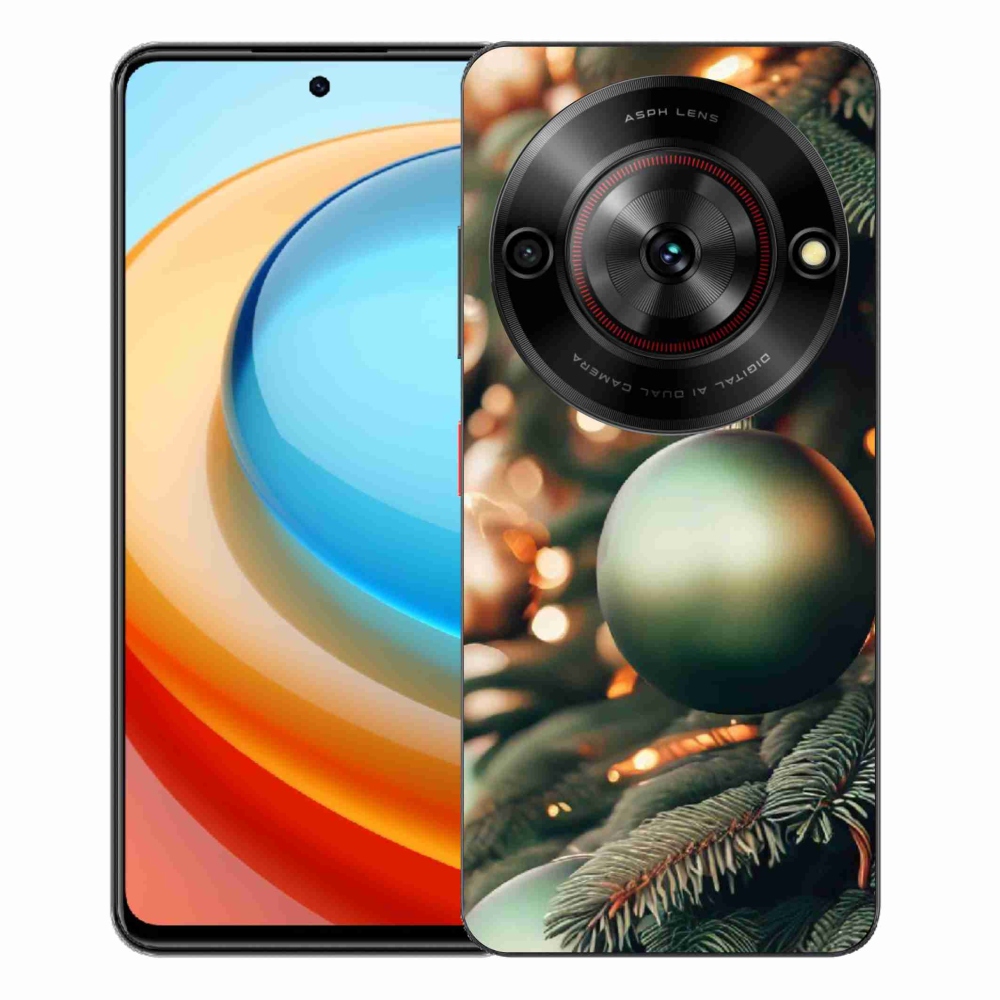 Gélový kryt mmCase na ZTE Blade A75 - vianočné ozdoby 1