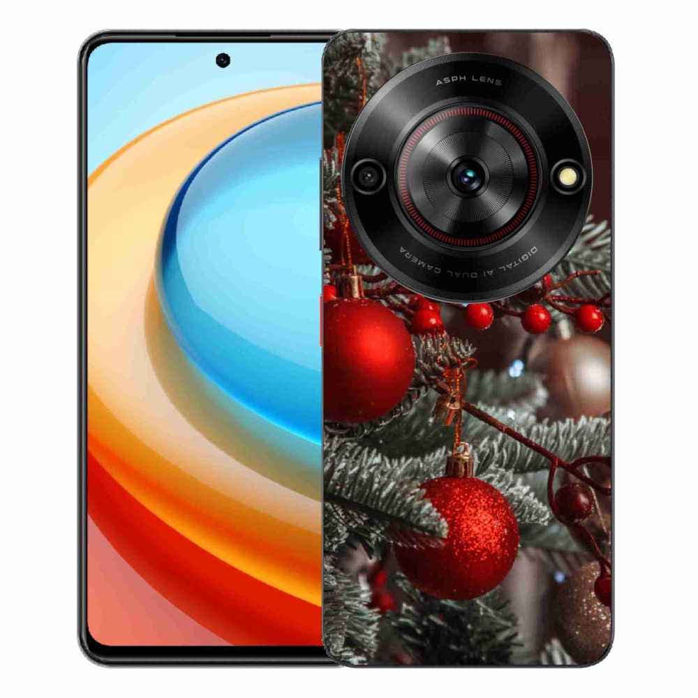 Gélový kryt mmCase na ZTE Blade A75 - vianočné ozdoby 2