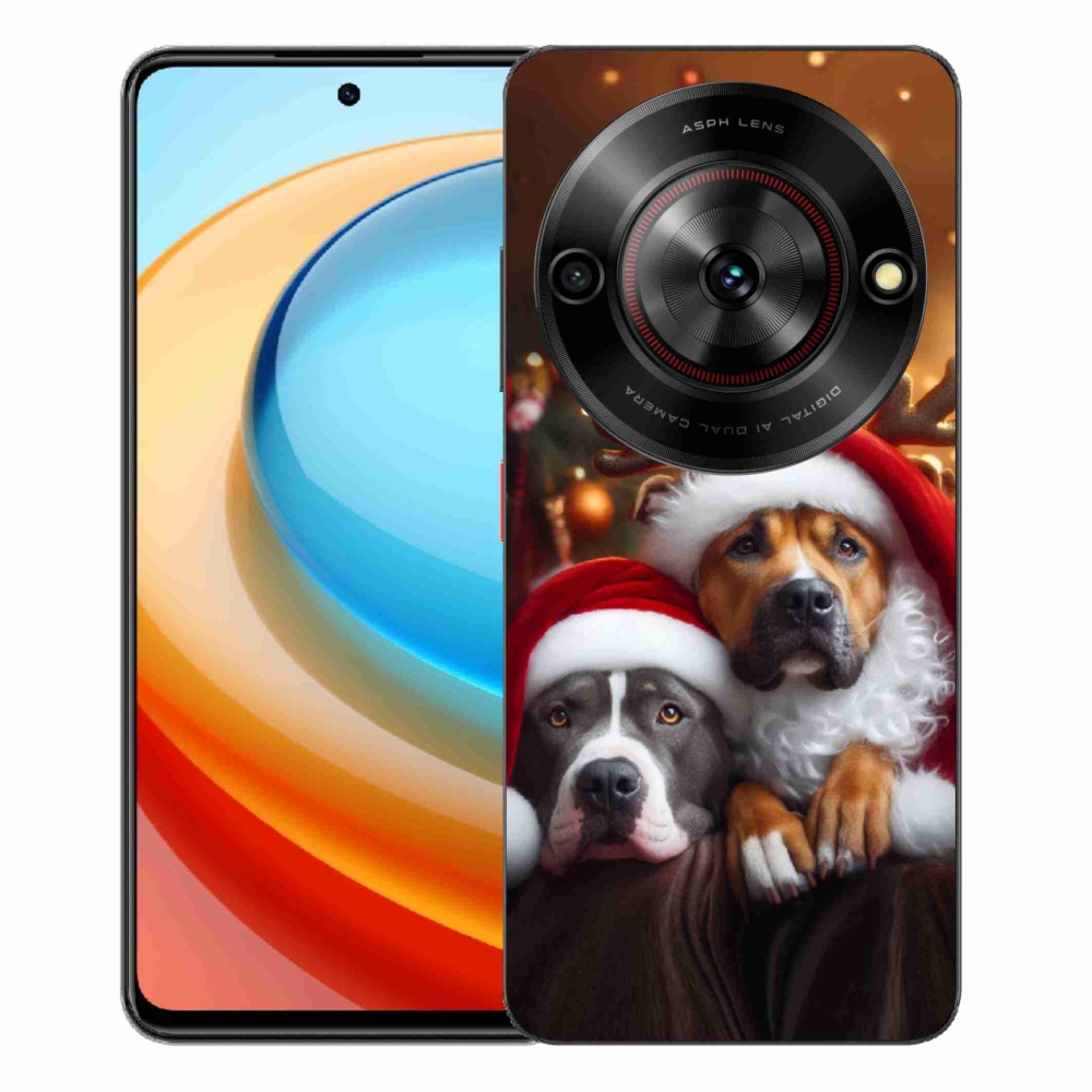 Gélový kryt mmCase na ZTE Blade A75 - vianočné psy