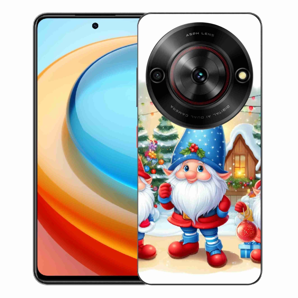 Gélový kryt mmCase na ZTE Blade A75 - vianočné škriatkovia