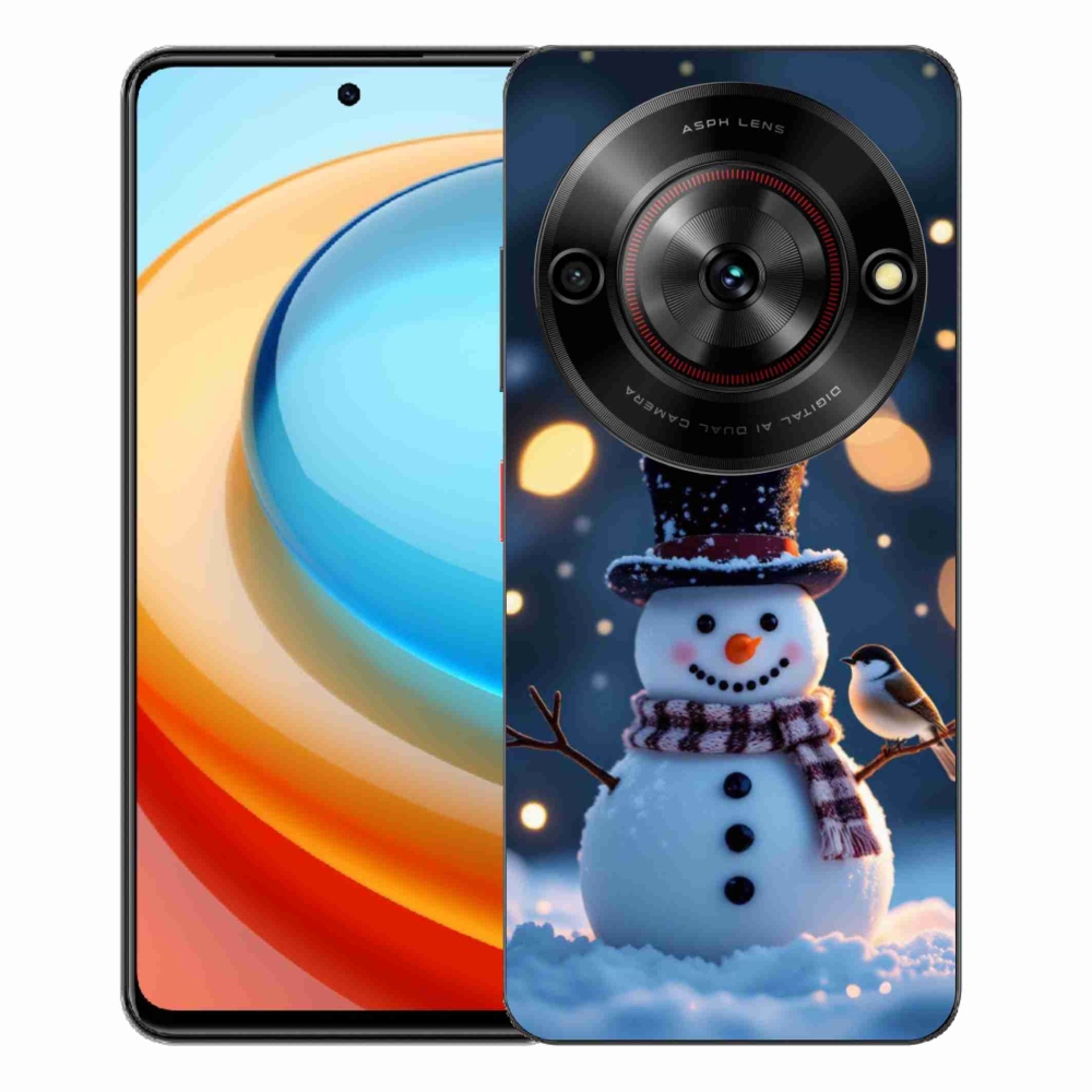 Gélový kryt mmCase na ZTE Blade A75 - vianočný snehuliak
