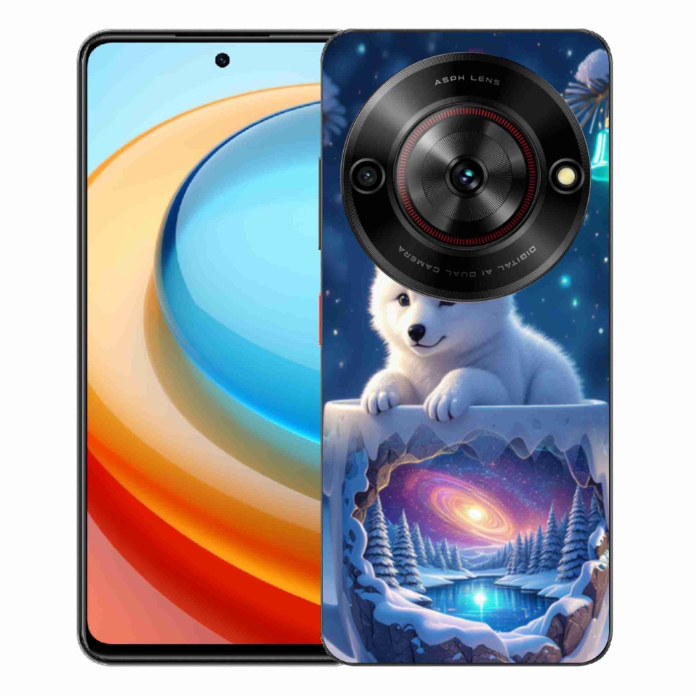 Gélový kryt mmCase na ZTE Blade A75 - vianočné šteňa