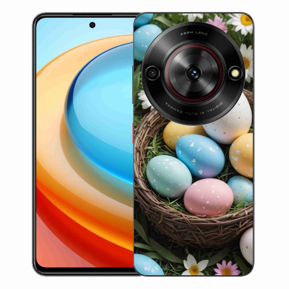Gélový kryt mmCase na ZTE Blade A75 - veľkonočné vajíčka 2