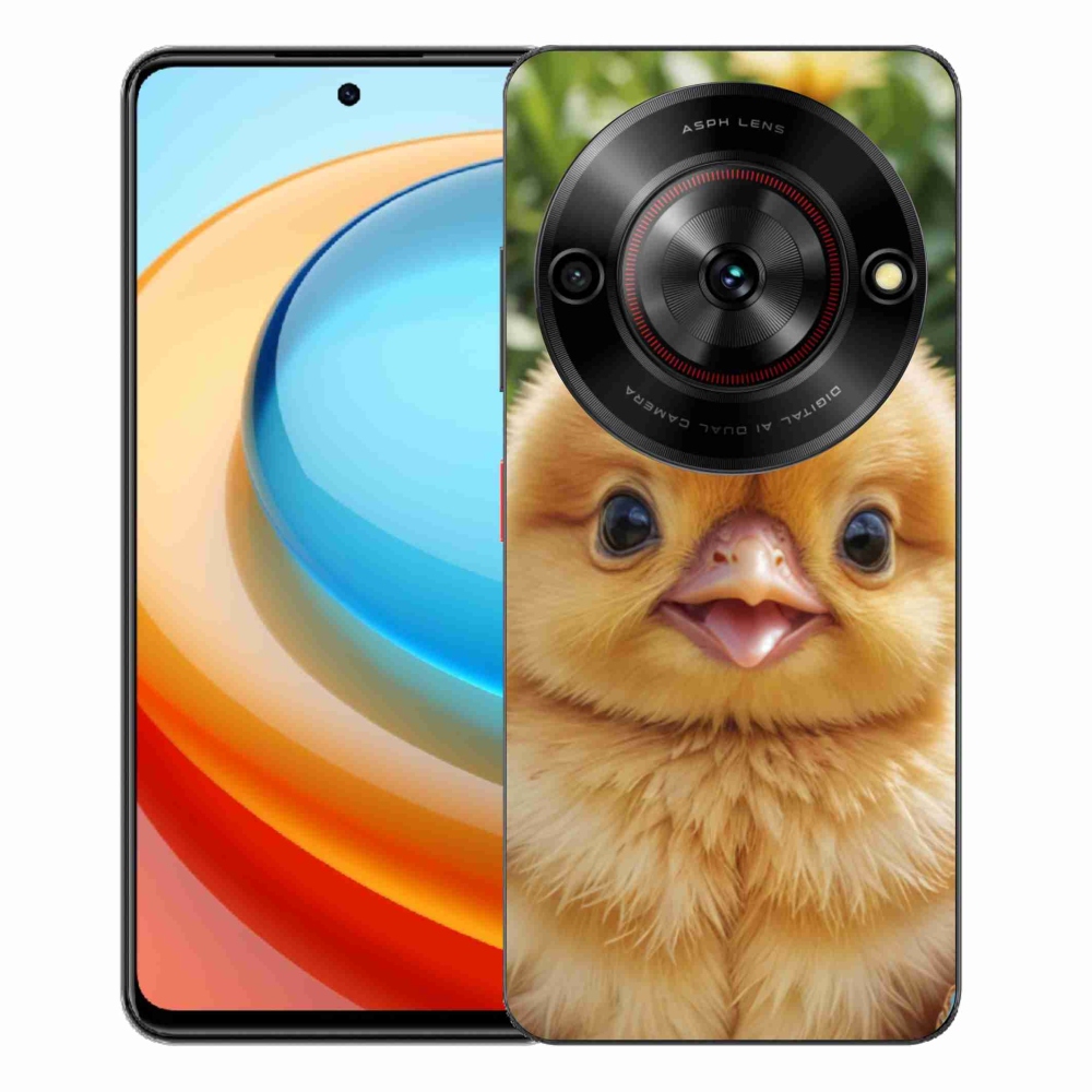 Gélový kryt mmCase na ZTE Blade A75 - veselé kuriatko
