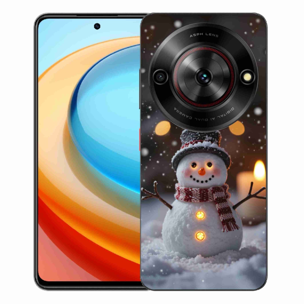 Gélový kryt mmCase na ZTE Blade A75 - veselý snehuliak