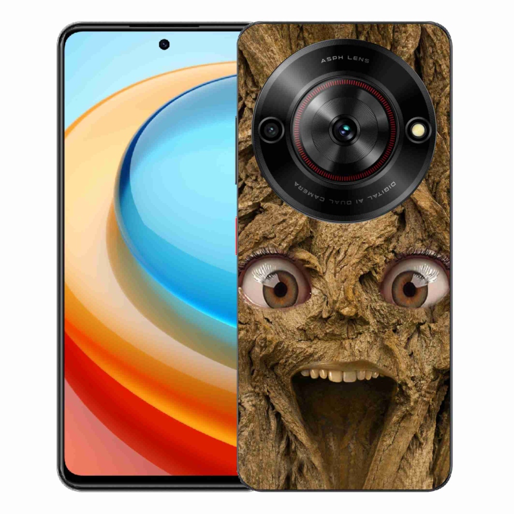 Gélový kryt mmCase na ZTE Blade A75 - veselý strom s očami