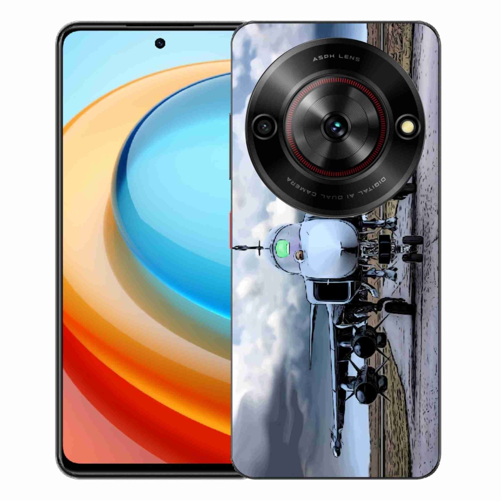 Gélový kryt mmCase na ZTE Blade A75 - vojenské lietadlo