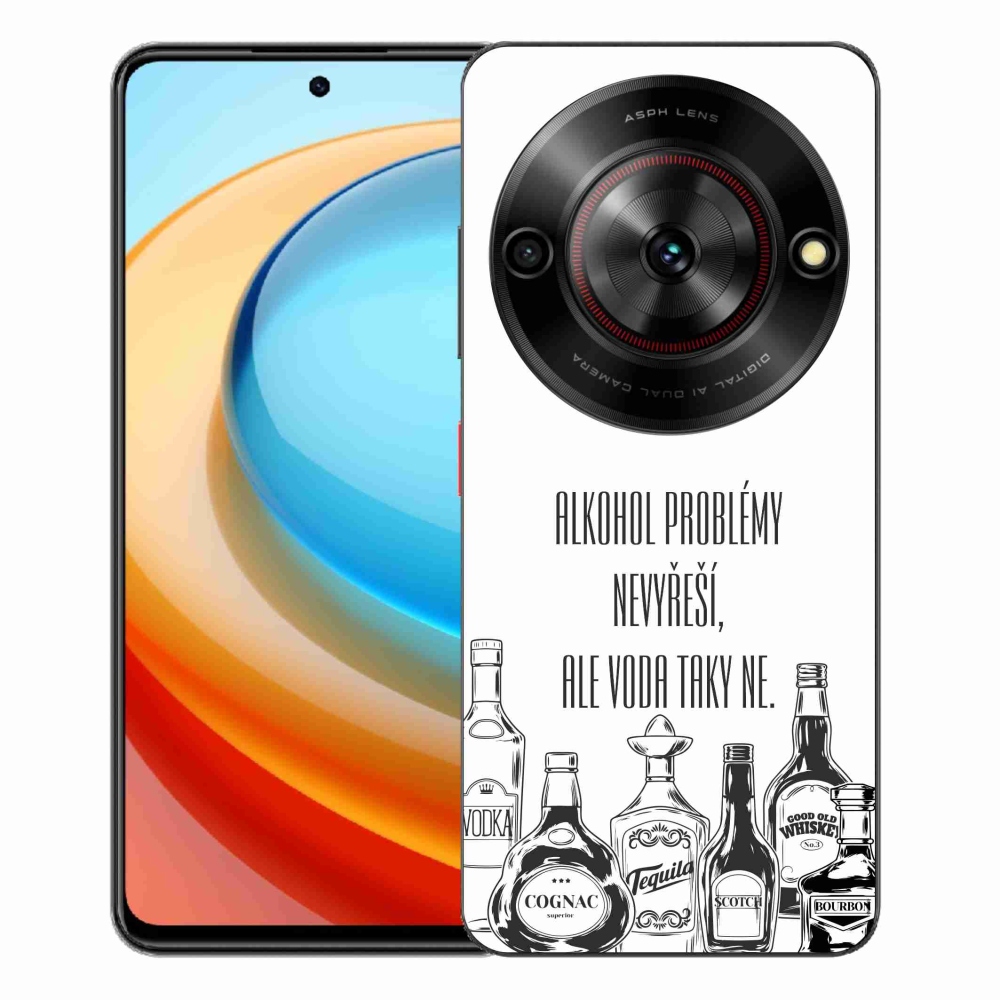 Gélový kryt mmCase na ZTE Blade A75 - vtipný text biele pozadie