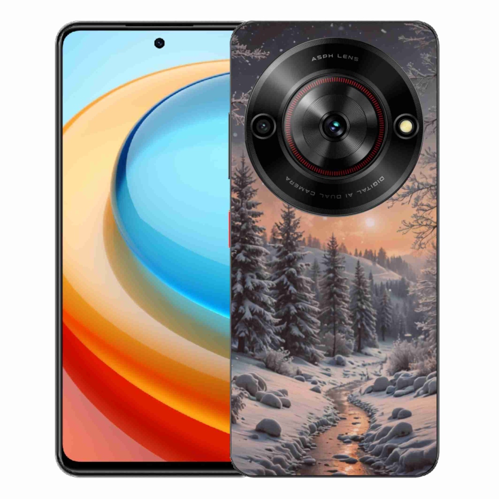Gélový kryt mmCase na ZTE Blade A75 - zimná krajina 2