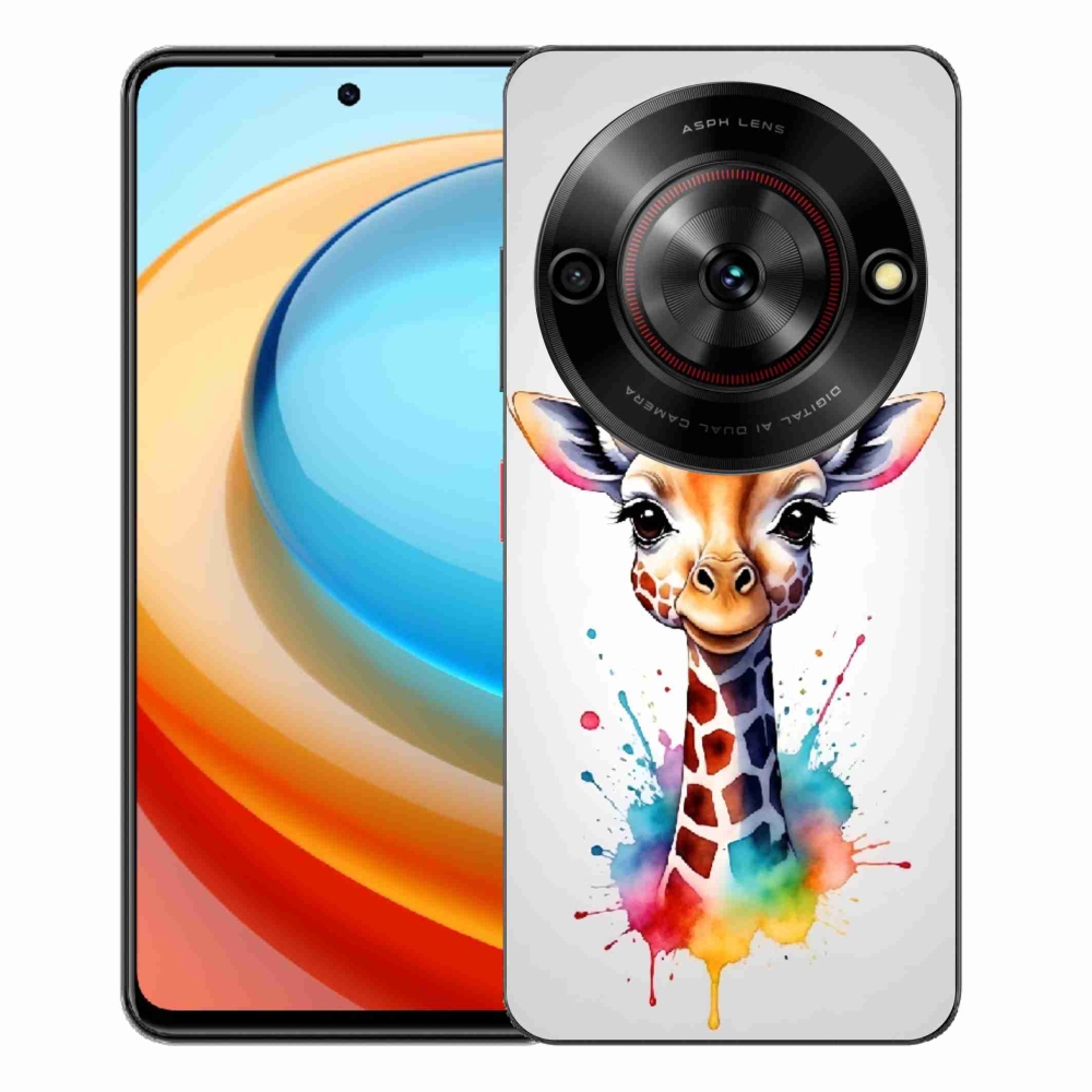 Gélový kryt mmCase na ZTE Blade A75 - žirafa 1
