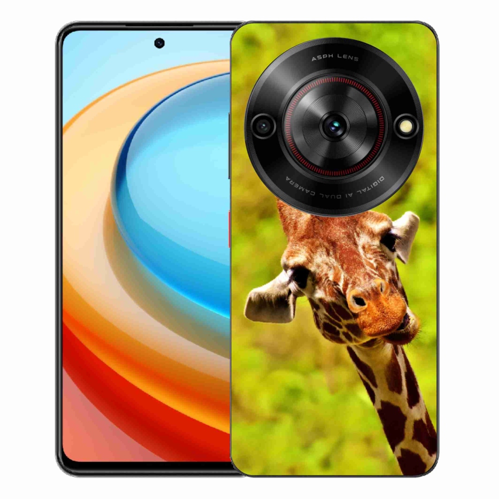 Gélový kryt mmCase na ZTE Blade A75 - žirafa