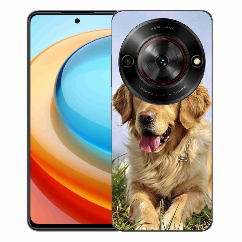 Gélový kryt mmCase na ZTE Blade A75 - zlatý retriever