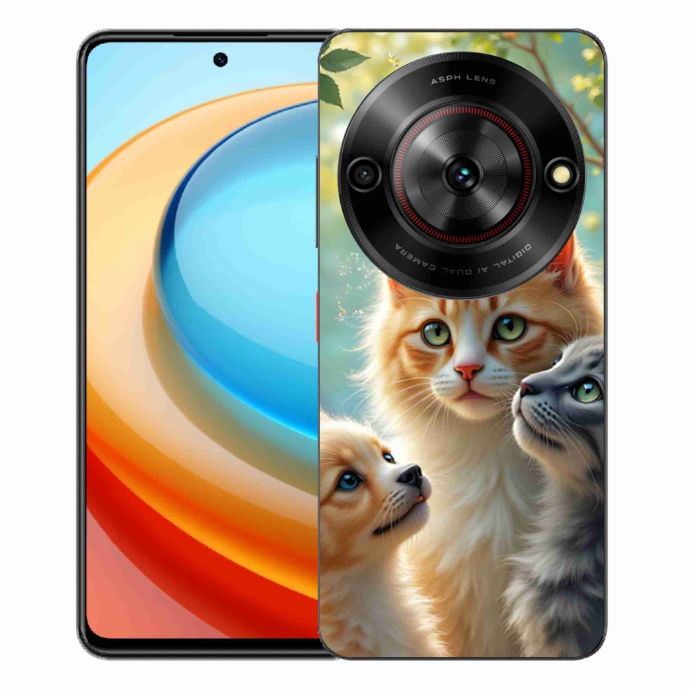 Gélový kryt mmCase na ZTE Blade A75 - zvieracie priateľstvo 2