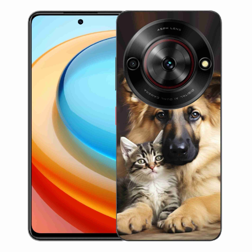 Gélový kryt mmCase na ZTE Blade A75 - zvieracie priateľstvo