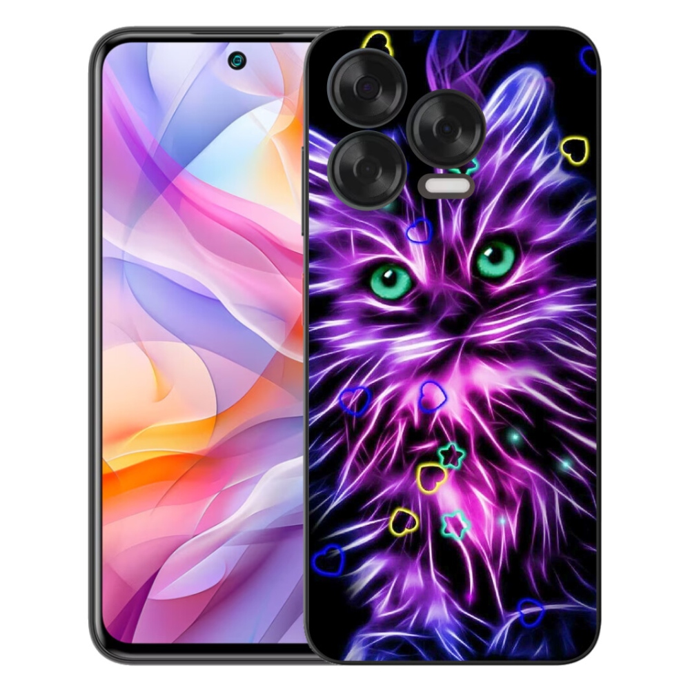 Gélový kryt mmCase na ZTE Blade V70 Vita - abstraktná mačka