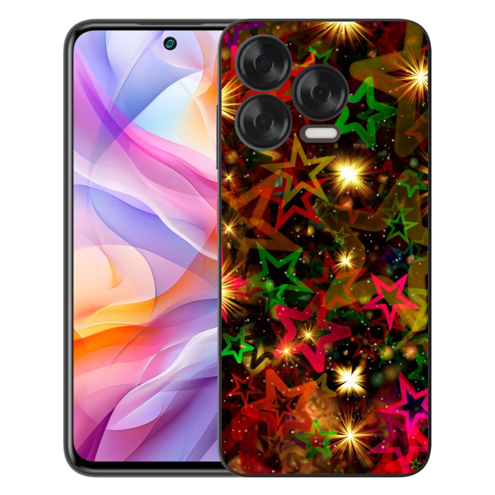 Gélový kryt mmCase na ZTE Blade V70 Vita - farebné hviezdičky