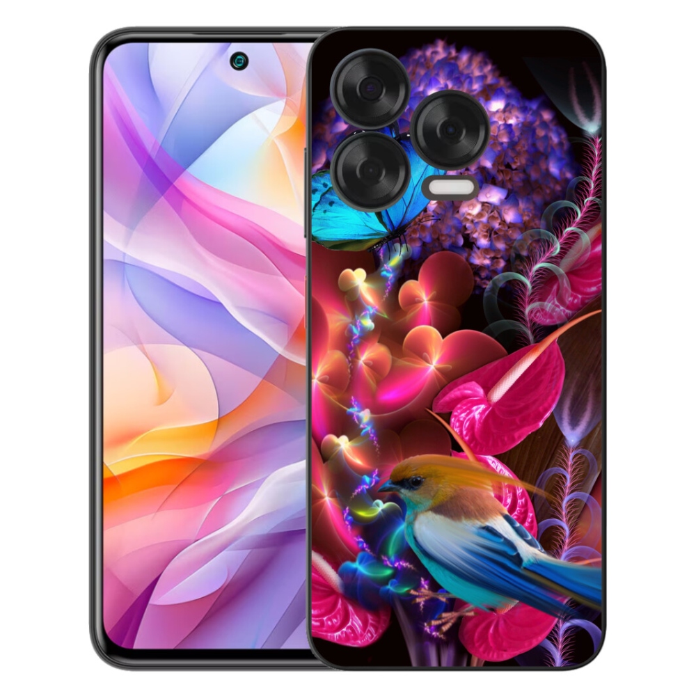 Gélový kryt mmCase na ZTE Blade V70 Vita - farebné kvety