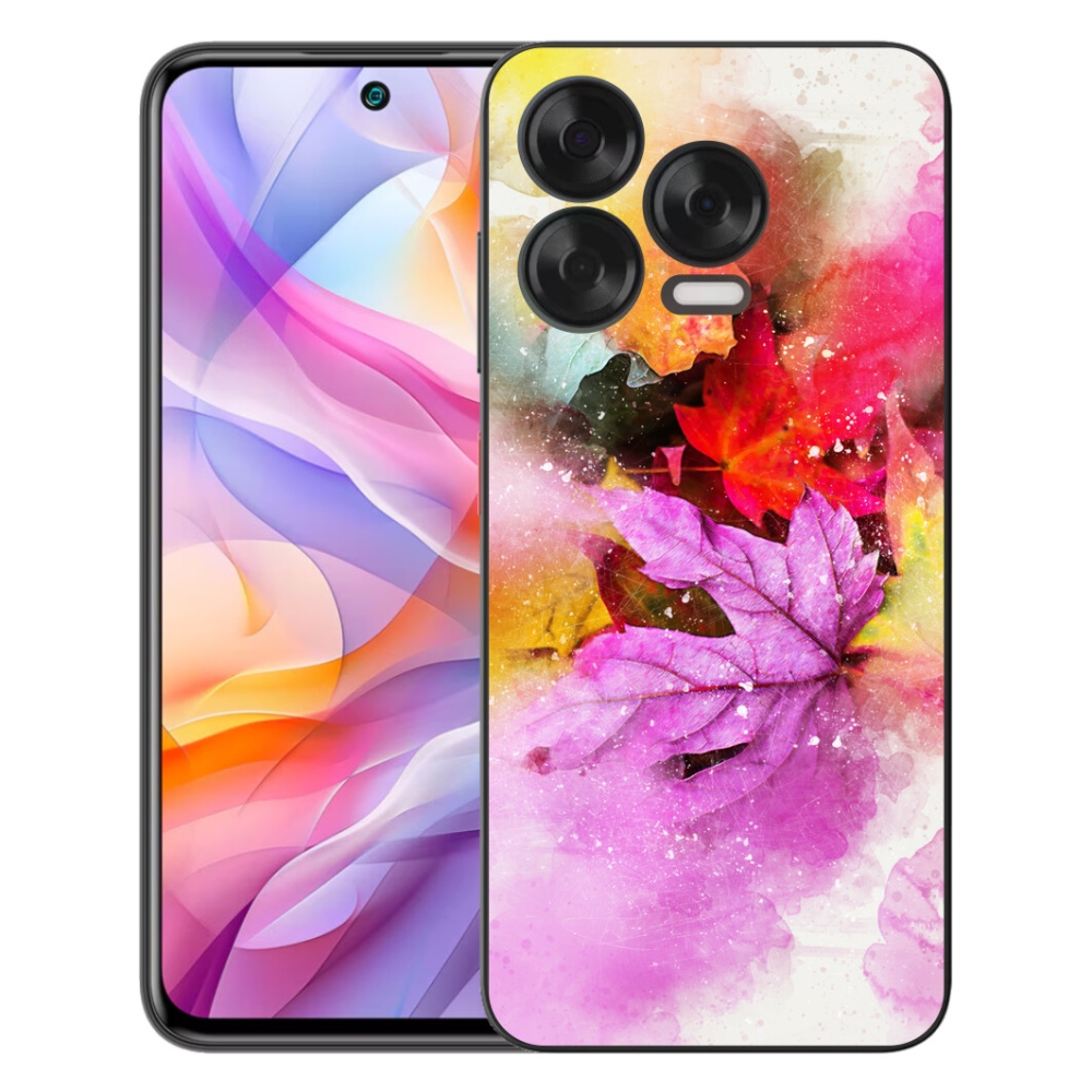 Gélový kryt mmCase na ZTE Blade V70 Vita - farebné listy