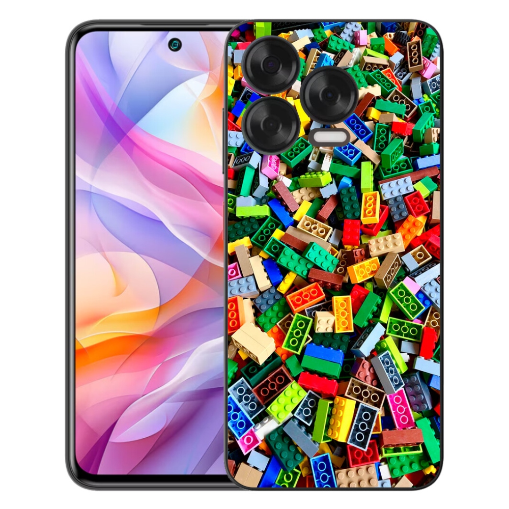Gélový kryt mmCase na ZTE Blade V70 Vita - farebné stavebné kocky