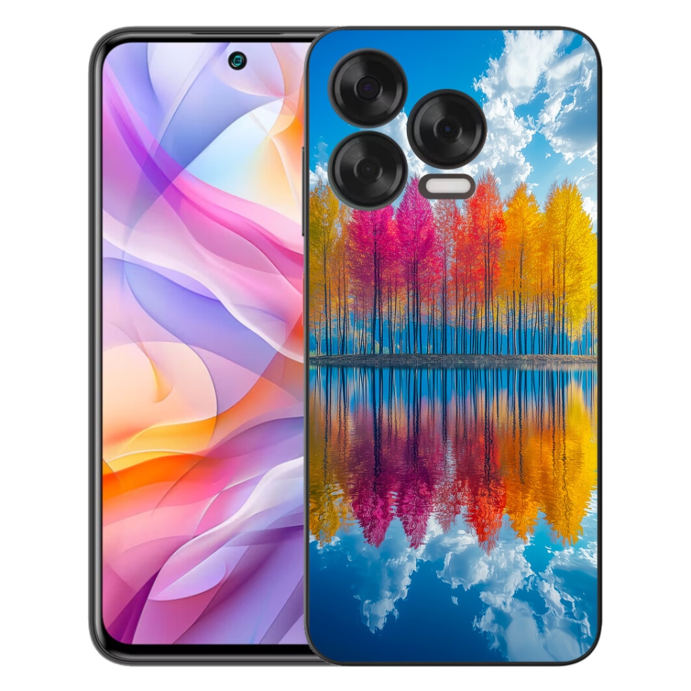 Gélový kryt mmCase na ZTE Blade V70 Vita - farebné stromy