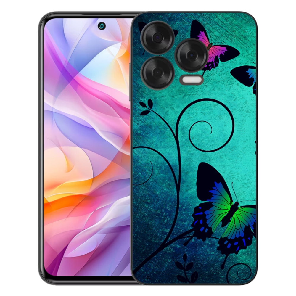 Gélový kryt mmCase na ZTE Blade V70 Vita - farební motýle