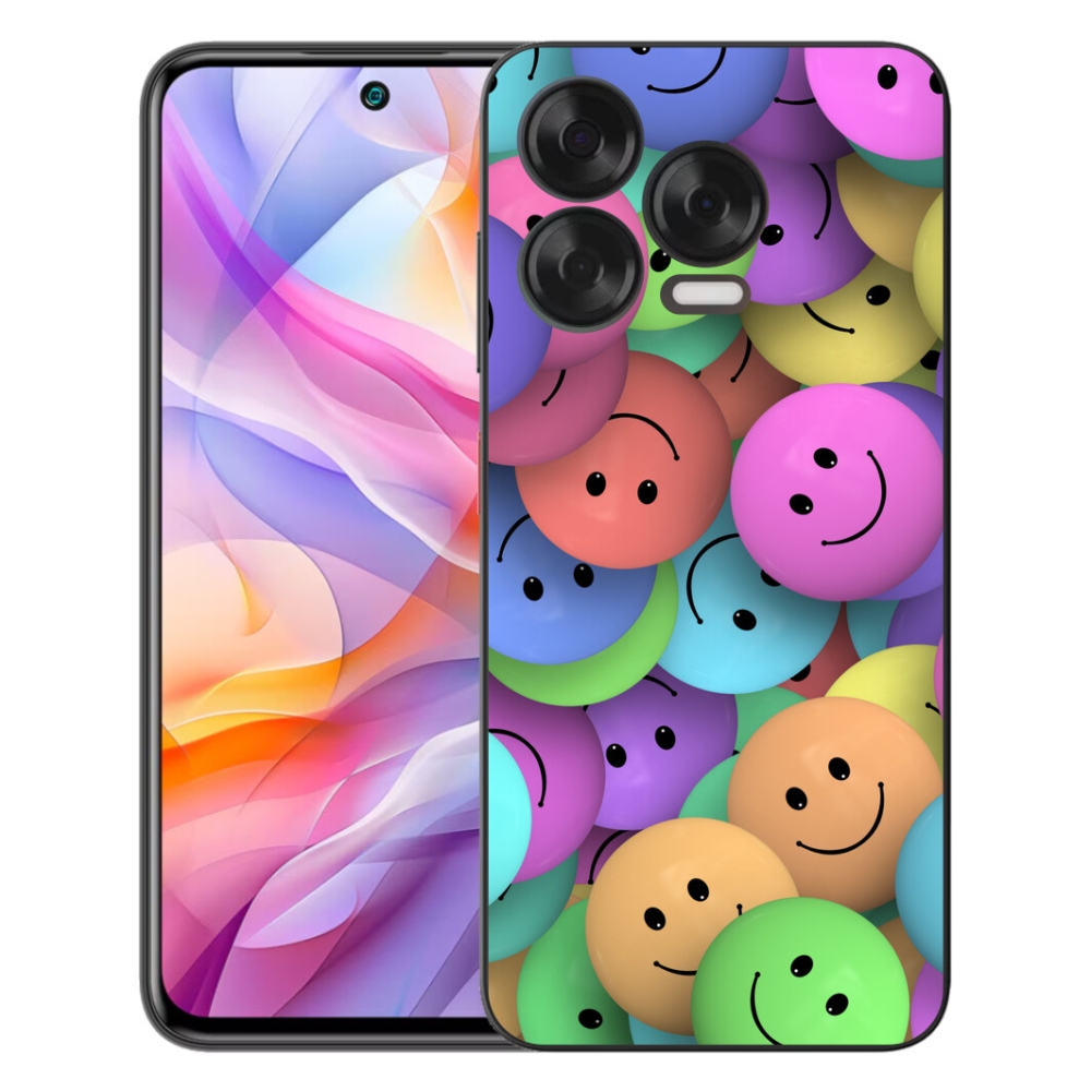 Gélový kryt mmCase na ZTE Blade V70 Vita - farební smajlíci