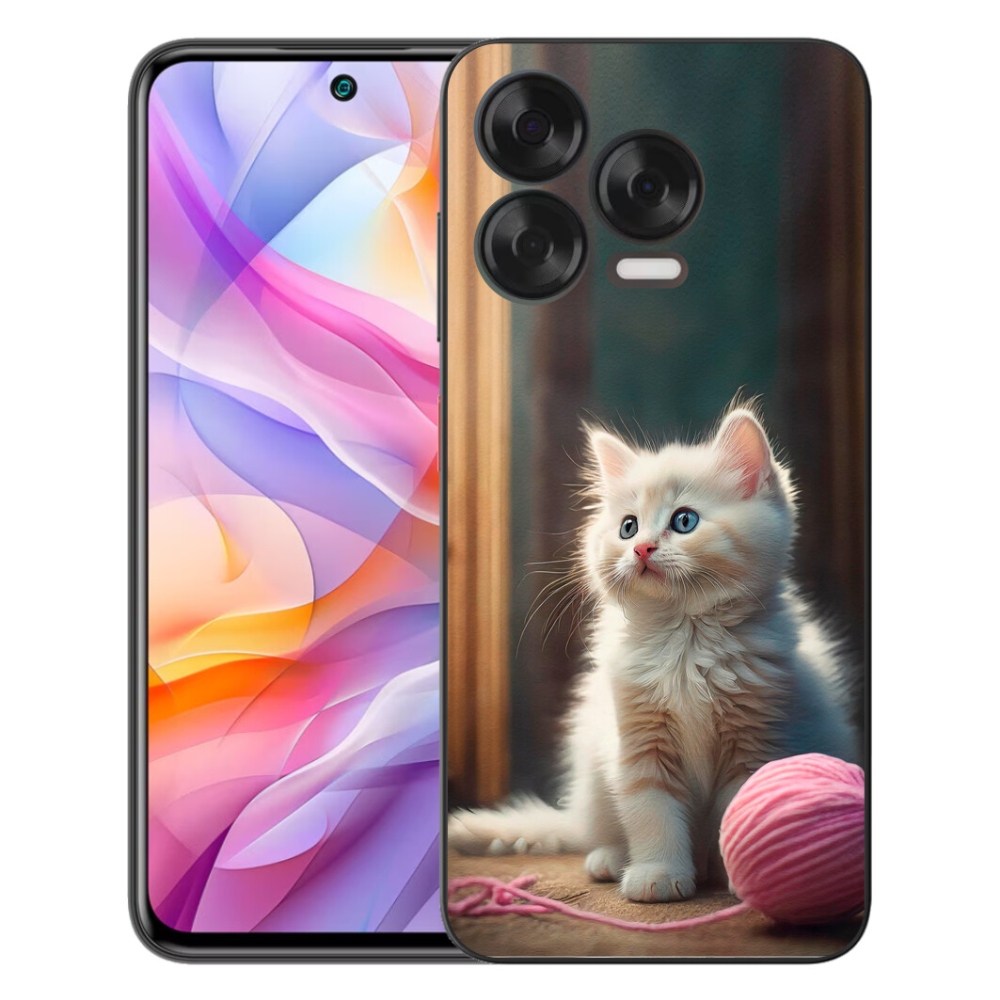 Gélový kryt mmCase na ZTE Blade V70 Vita - biele mačiatko 2
