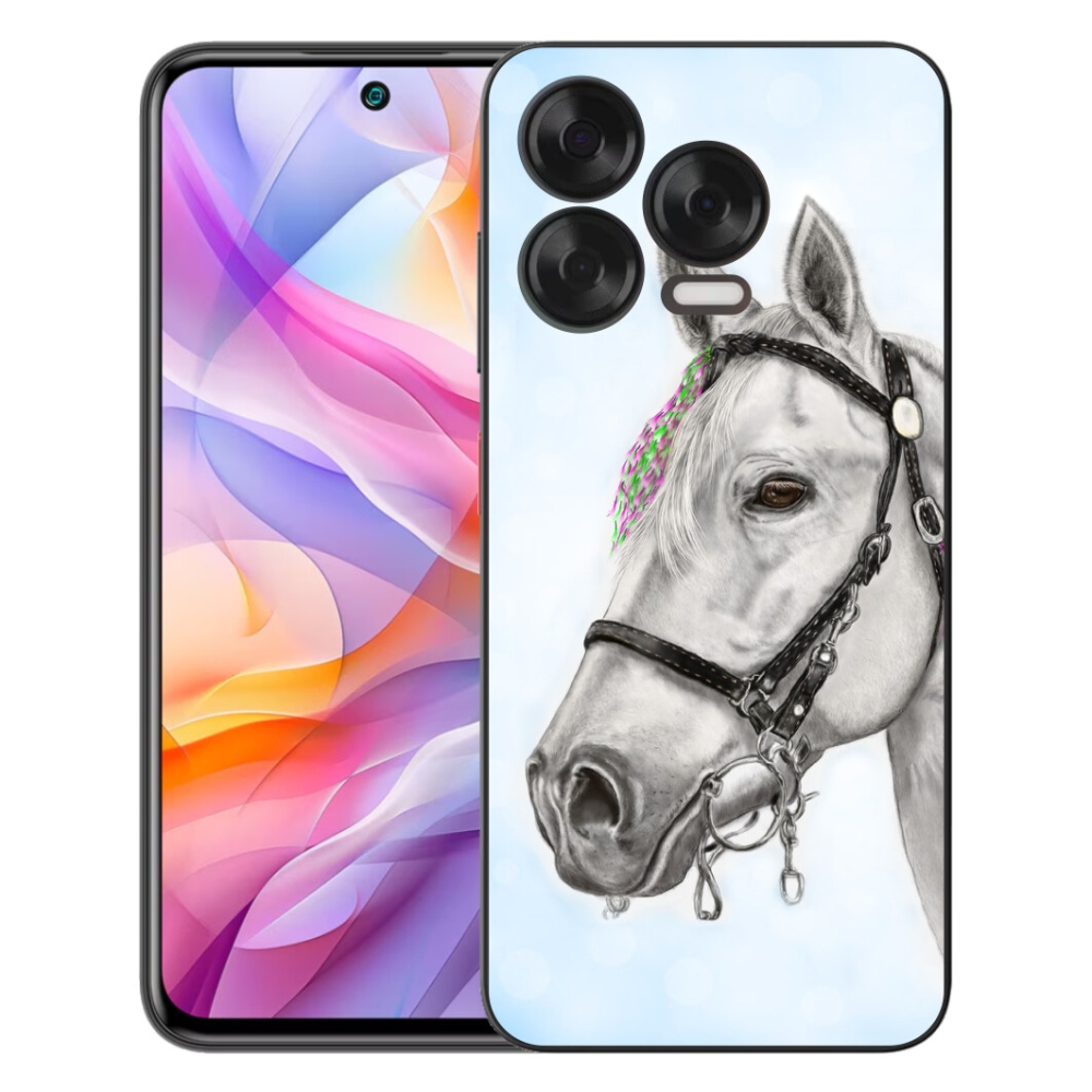 Gélový kryt mmCase na ZTE Blade V70 Vita - biely kôň 1