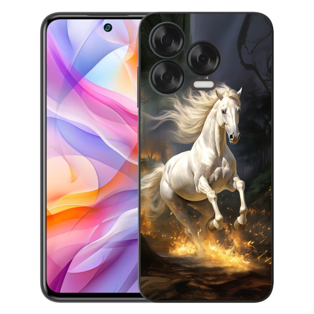 Gélový kryt mmCase na ZTE Blade V70 Vita - biely kôň 2