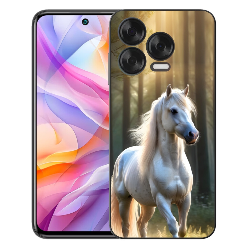 Gélový kryt mmCase na ZTE Blade V70 Vita - biely kôň 3