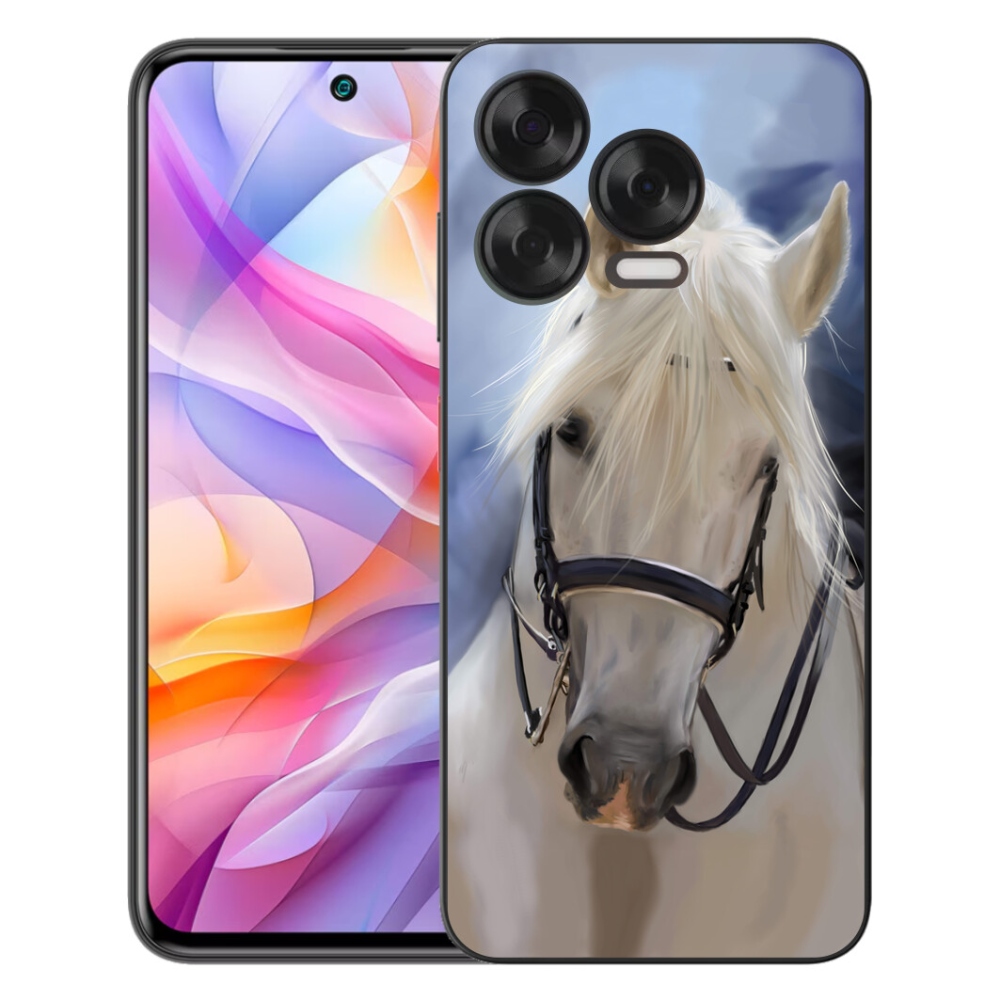 Gélový kryt mmCase na ZTE Blade V70 Vita - biely kôň